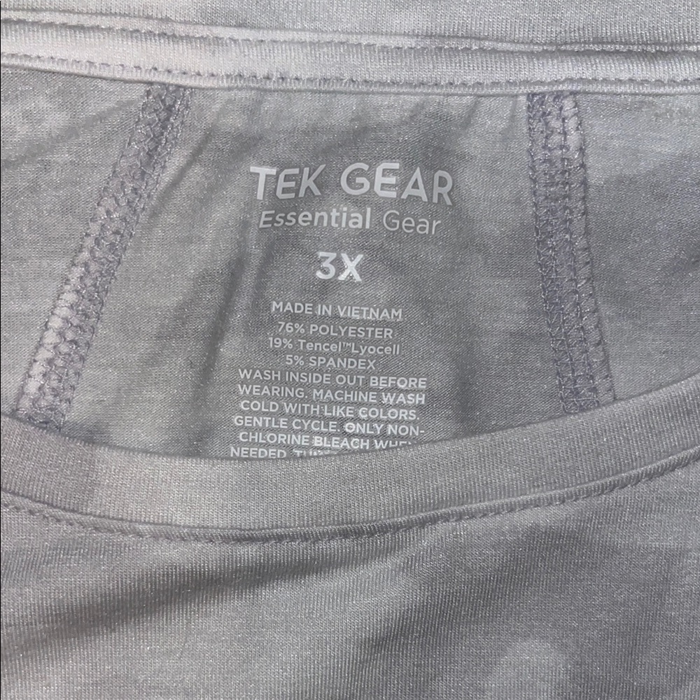 Tek Gear Gray Relaxed 3/4 Sleeve Hoodie - Picture 2 of 3
